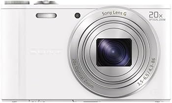 Sony Cyber-shot DSC-WX300 Slim High Zoom Camera - White (18.2MP