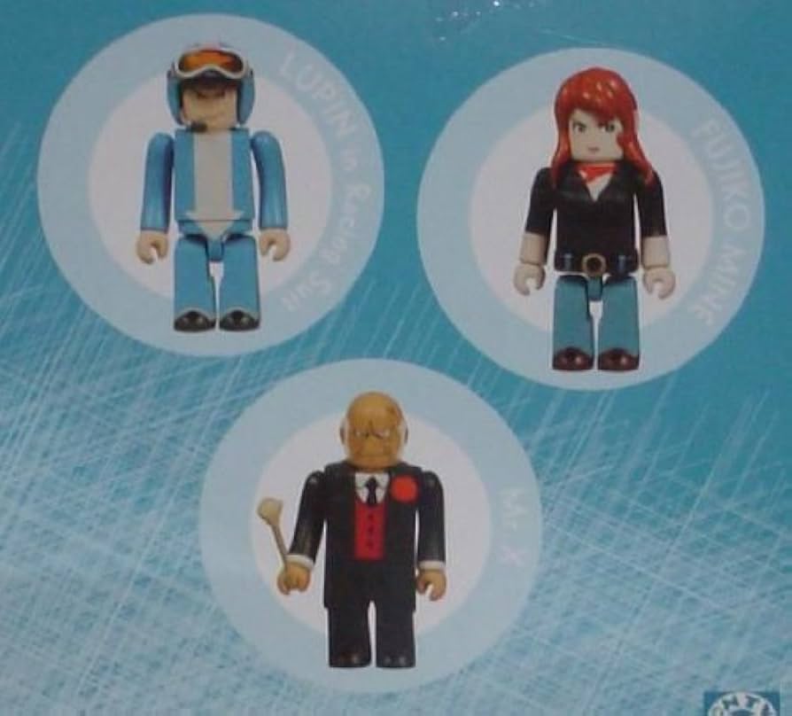 Amazon.com: Medicom Toy Kubrick 151 Lupin III A set : Toys & Games