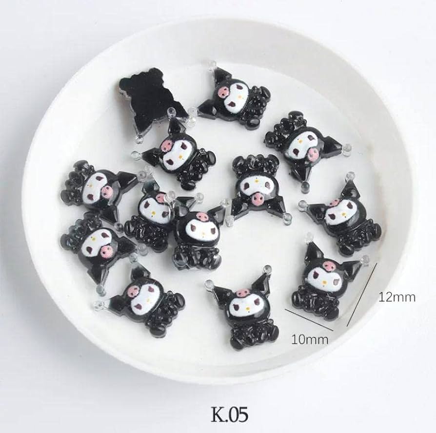 Amazon.co.jp: 3Dキャラクター クロミ ネイルパーツ デコパーツ 5個