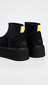 Amazon.com | UGG Women's Classic Mini Dipper Boot, Black, 6