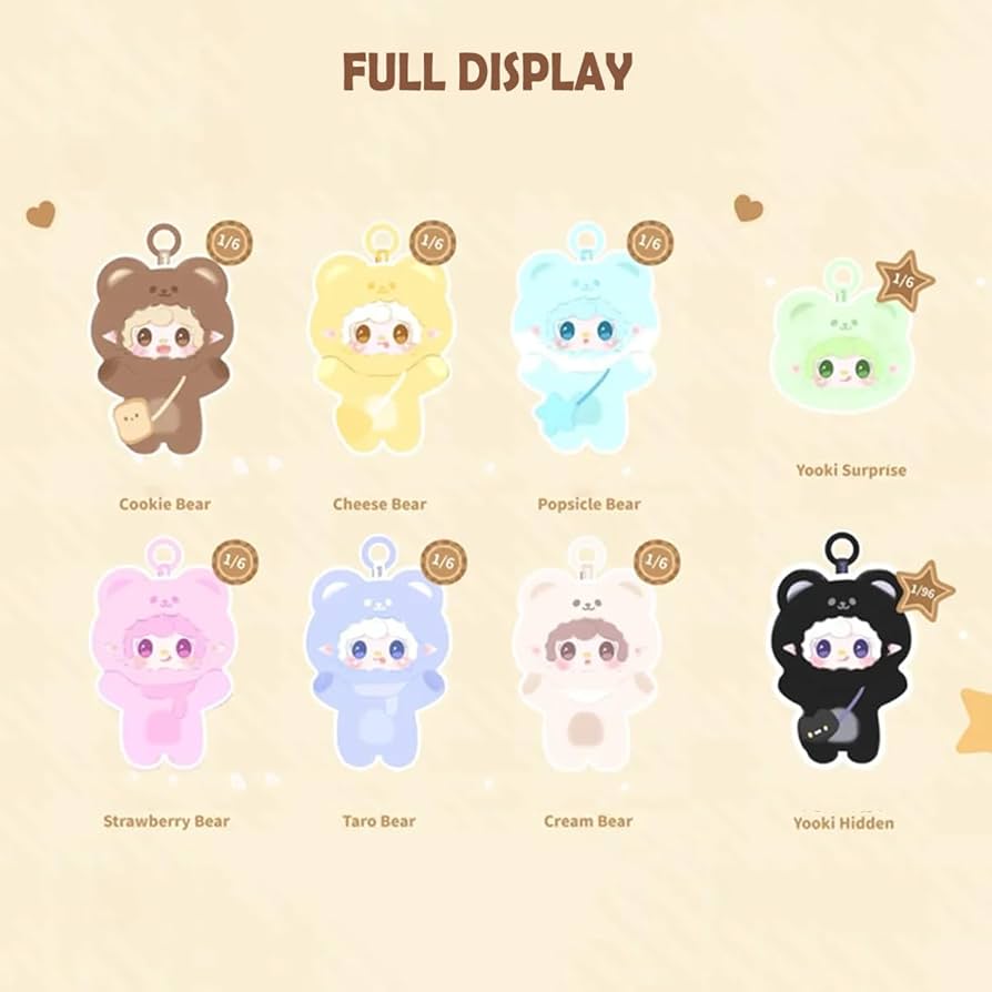 Amazon.com: Yooki Take a bite of Bear Series Blind Box Action