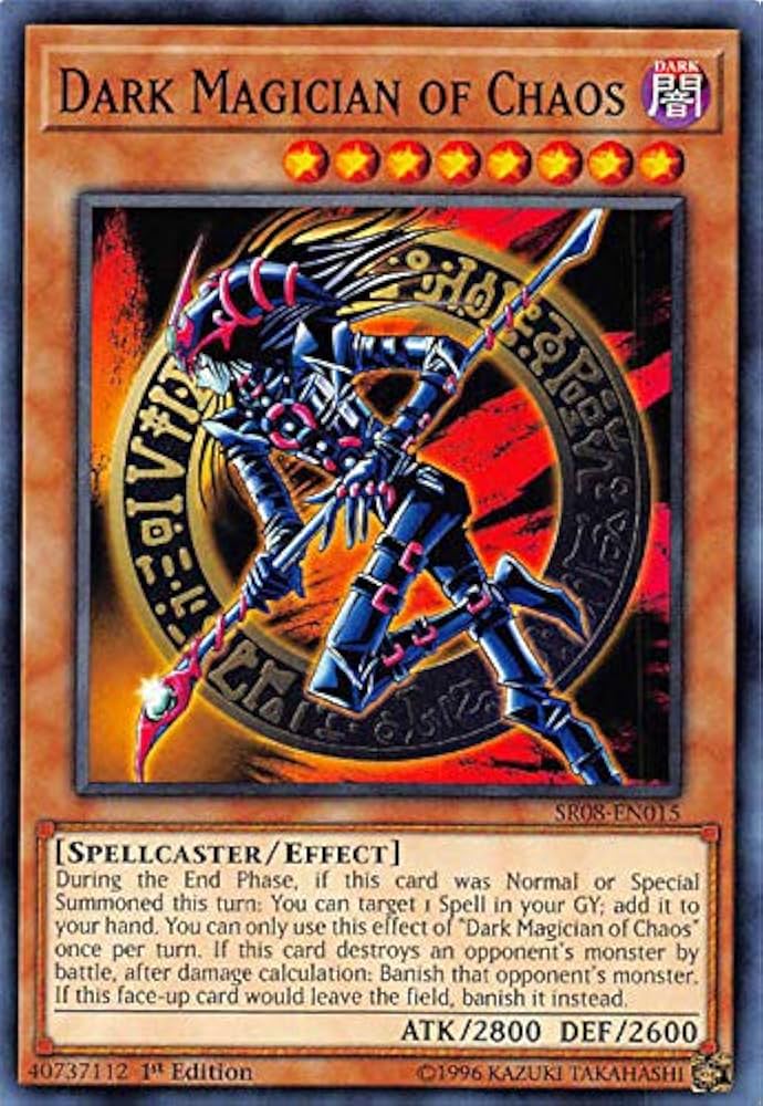 Amazon.co.jp: 遊戯王 SR08-EN015 混沌の黒魔術師 Dark Magician of
