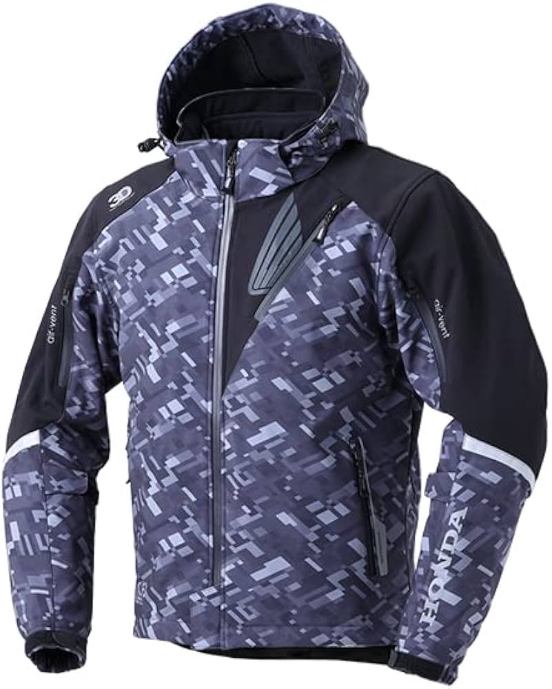 Amazon | [ホンダ] プロテクトソフトシェルパーカ K1(プレイドブラック