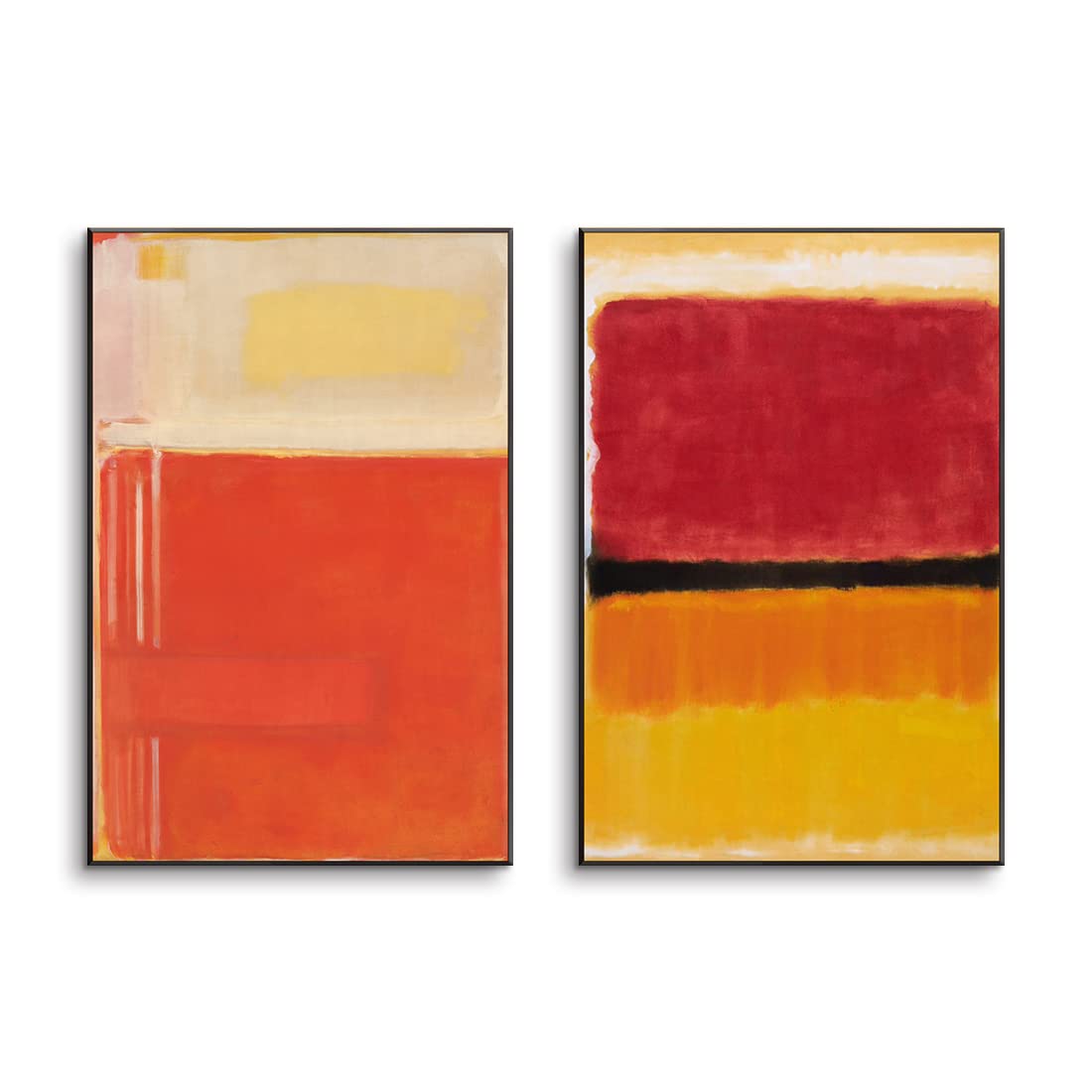 Amazon.co.jp: マークロスコ アートパネル 2枚 飾り絵 抽象画 色の塊