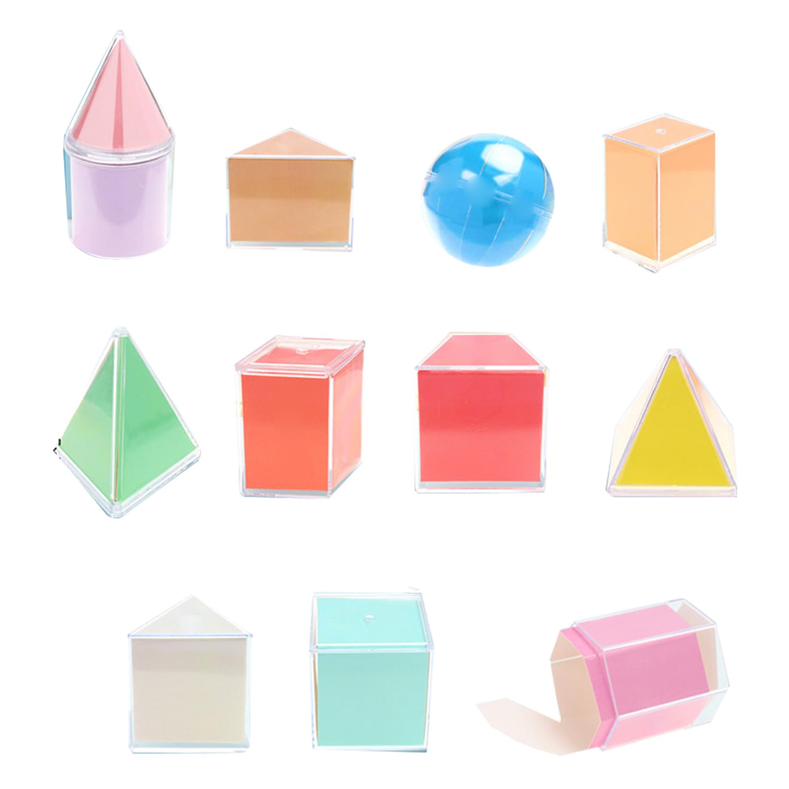 Amazon.co.jp: PAVIKE 算数おもちゃ 算数セット 立体図形教材 立体幾何