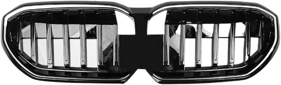 Amazon | 車用フロントキドニーグリル ABS ブラック フロントバンパー