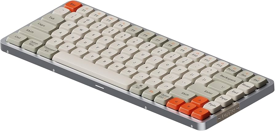 Amazon.co.jp: Lofree Flow84メカニカルキーボード、レトロホワイト84