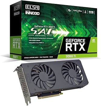 Amazon | エルザ ELSA GeForce RTX 3060 Ti S.A.C LHR グラフィックス