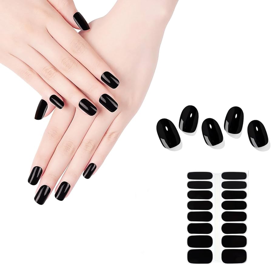 Amazon | ネイルシール 貼るだけ ジェルネイルシール 硬化タイプ （16