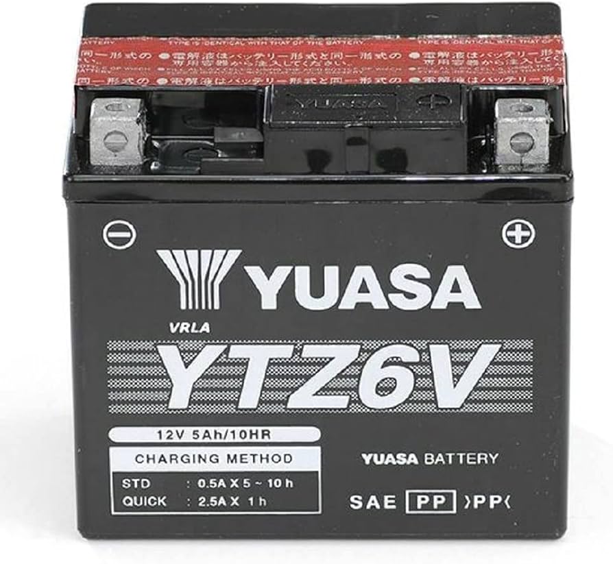 Amazon.co.jp: YUASA YTZ6V (Pre-Charged with Liquid) Battery