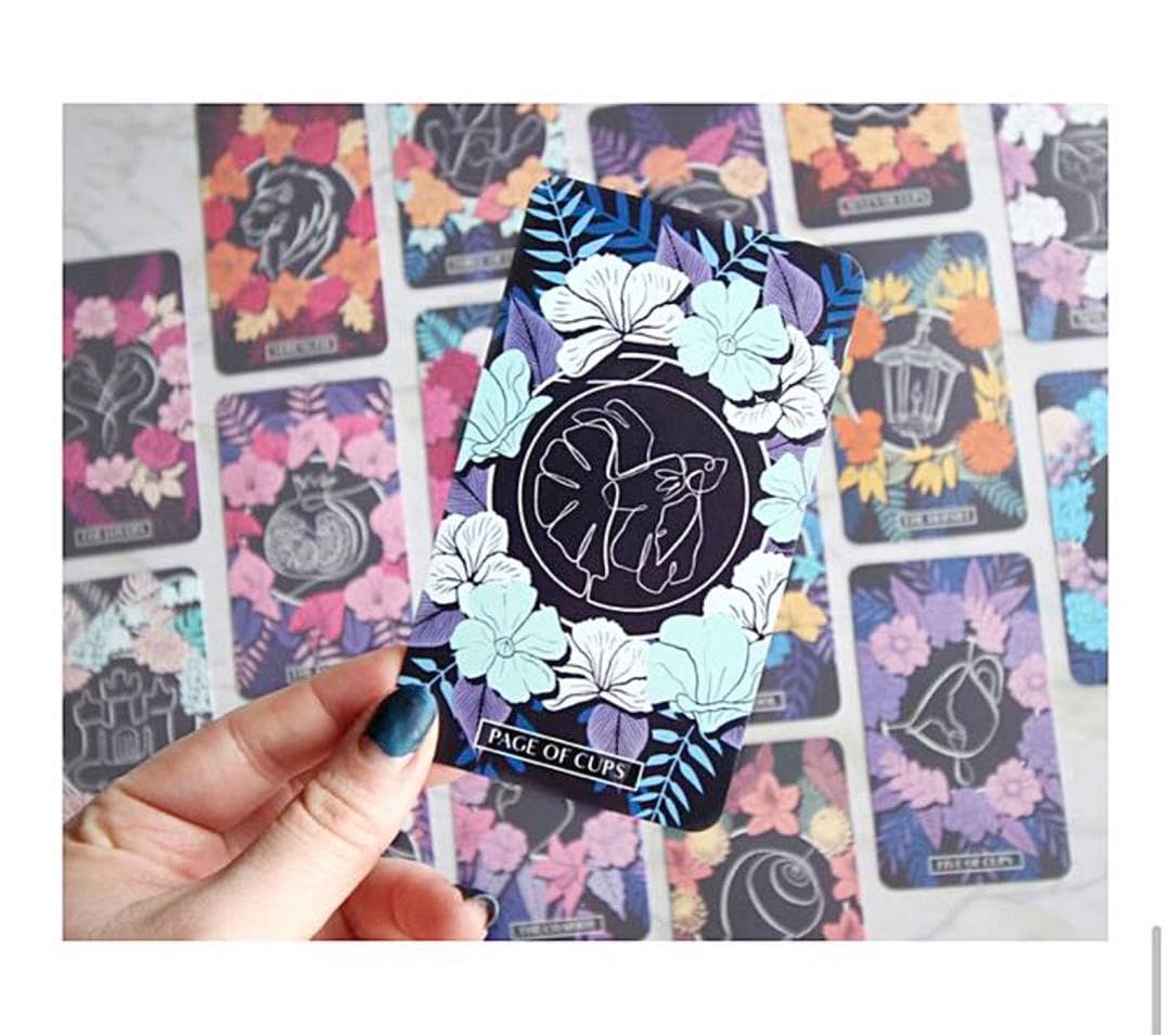 Amazon | 植物とお花エレガントなタロットカード オラクルカード