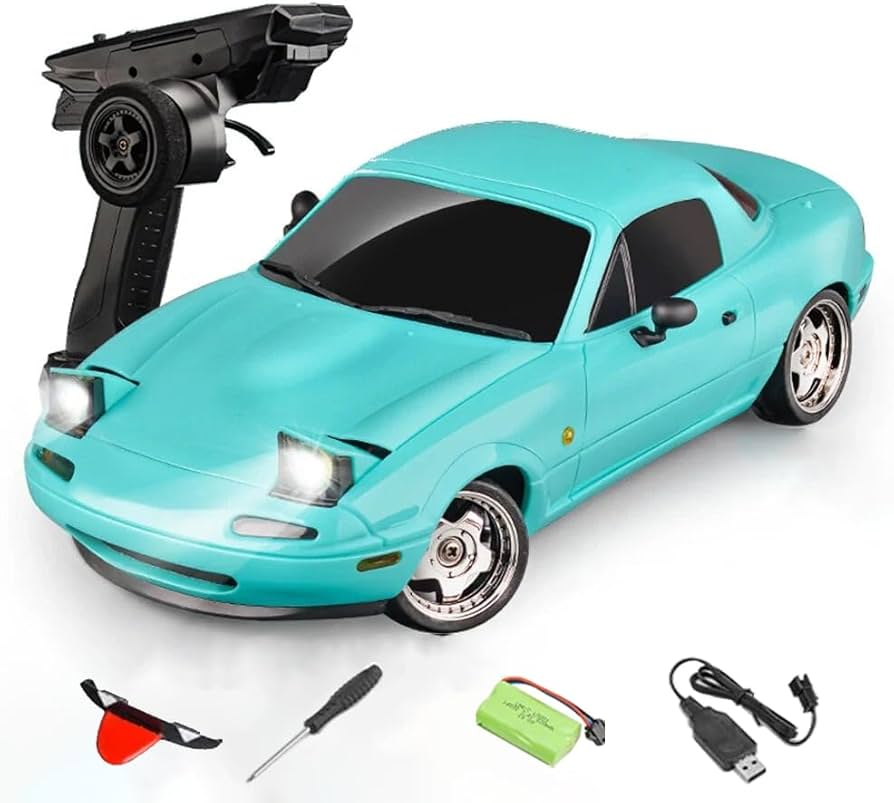 Amazon.com: Actualia LDRC 1804 RC Drift Car with Gyro & LED Lights