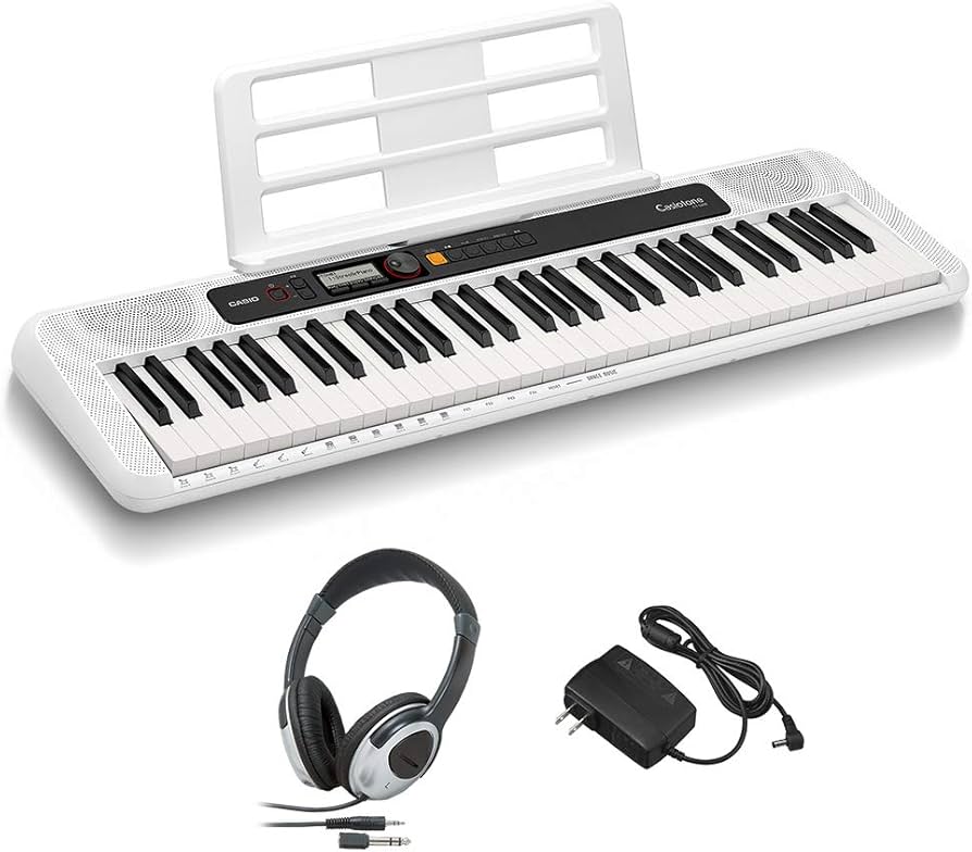 Amazon | CASIO CT-S200 WE ヘッドホンセット 61鍵盤 Casiotone