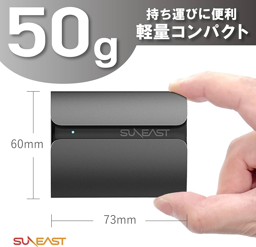 Amazon | SUNEAST SSD 外付け 2TB USB3.1 Type-C 最大読込速度560MB/秒