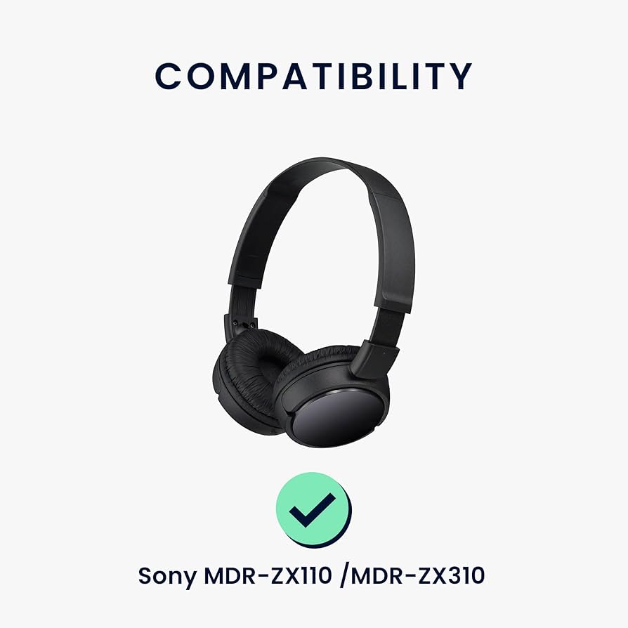 Amazon.com: kwmobile Ear Pads Compatible with Sony MDR-ZX110 / MDR