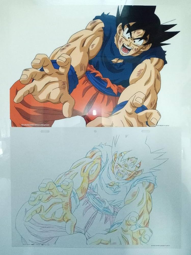 Amazon.co.jp: ドラゴンボ ール 孫悟空 元気玉 セル画 原画 2枚セット