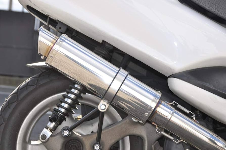 Amazon | HMS ヤマハ マジェスティ125 (5CA) バイクマフラー (キャブ車