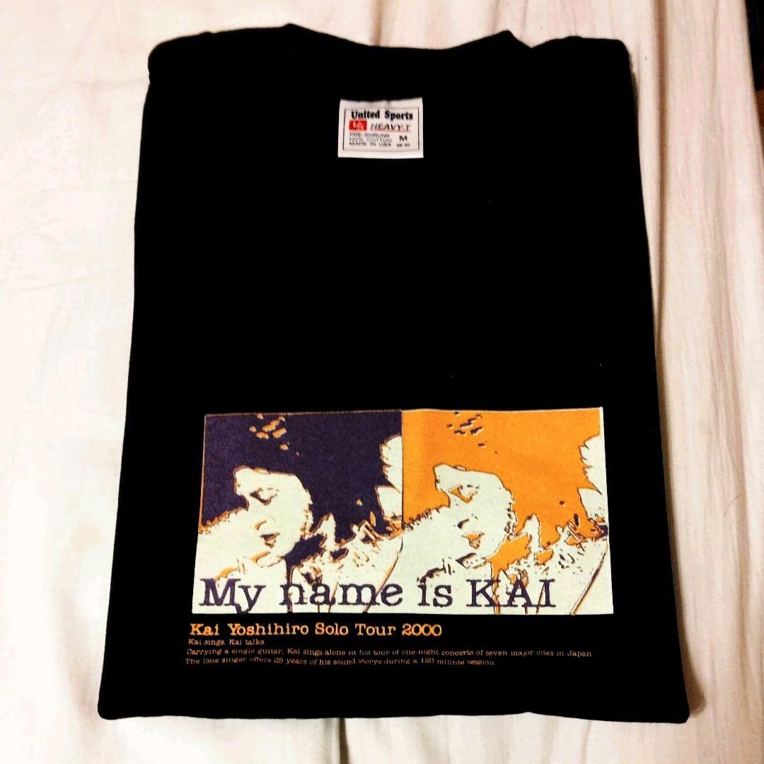 Amazon.co.jp: 甲斐よしひろ My name is KAI Tシャツ 甲斐バンド