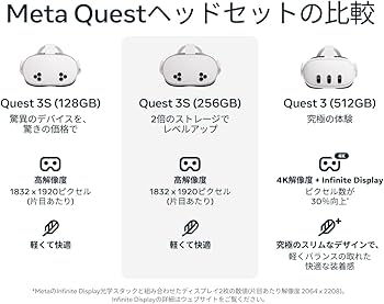 Amazon.co.jp: 【Amazon.co.jp限定】Meta Quest 3S 128GB | 旧Oculus