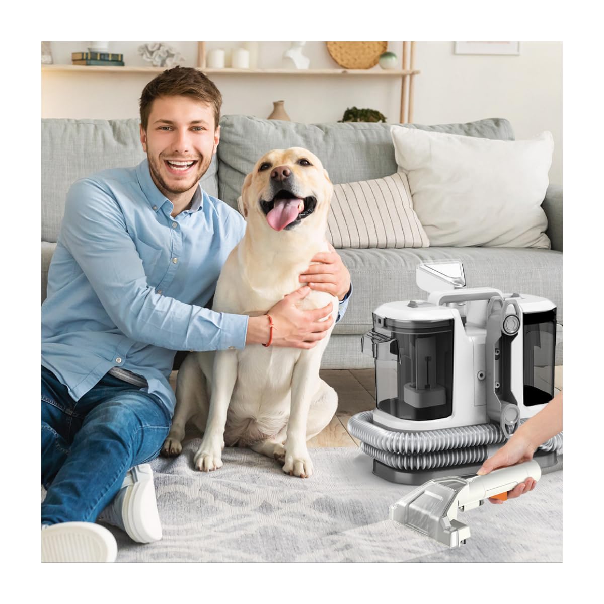 Amazon | 2024新登場【11000Pa強力吸引】カーペットクリーナー