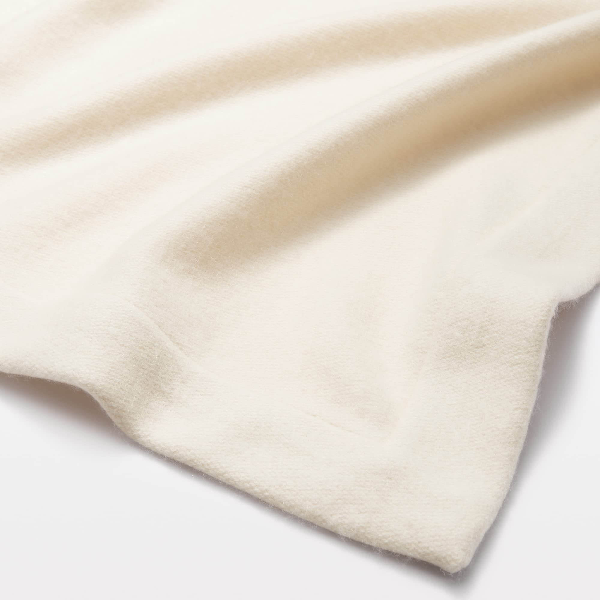 Amazon｜無印良品 カシミヤ混毛布 アイボリー シングルサイズ 140