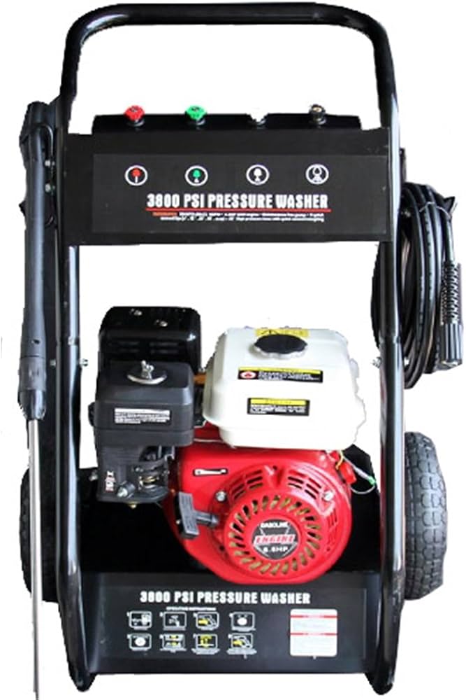 Amazon | 洗浄 洗車 163cc ガソリン エンジン 高圧 洗浄機 6.5馬力