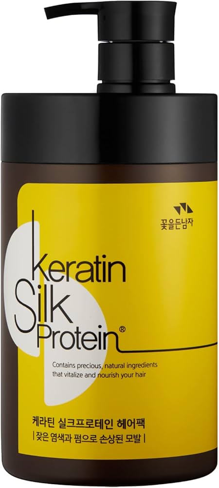 Amazon.com: Man with Flowers Keratin Silkprotein Hair Pack 1000ml