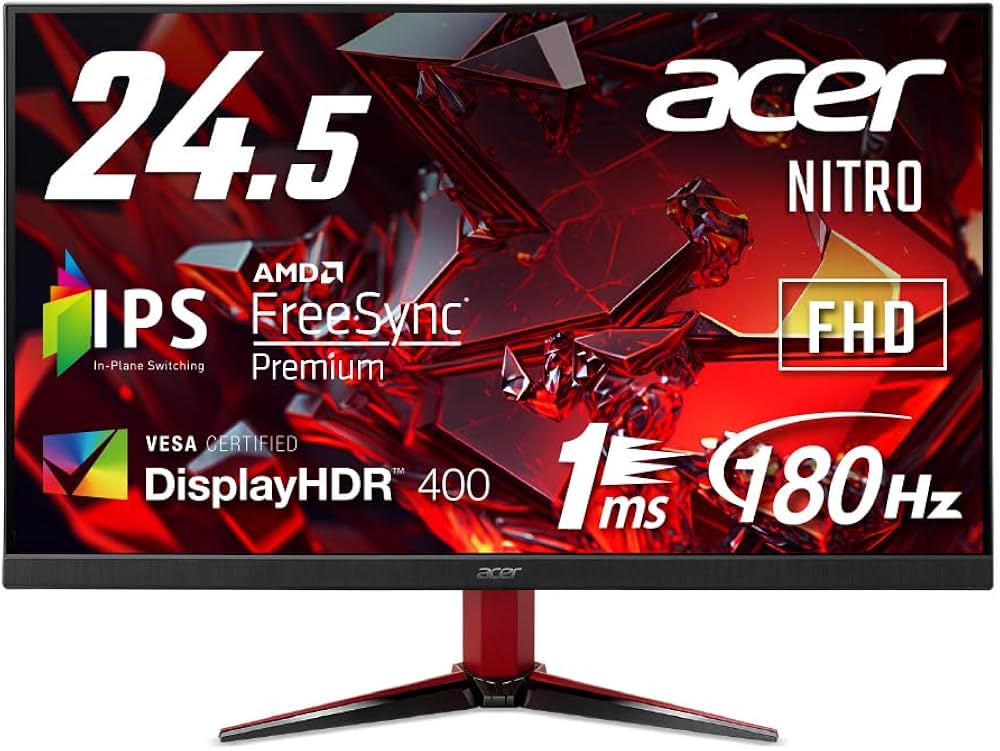 Amazon.co.jp: Acer ゲーミングモニター Nitro 24.5インチ IPS 非光沢