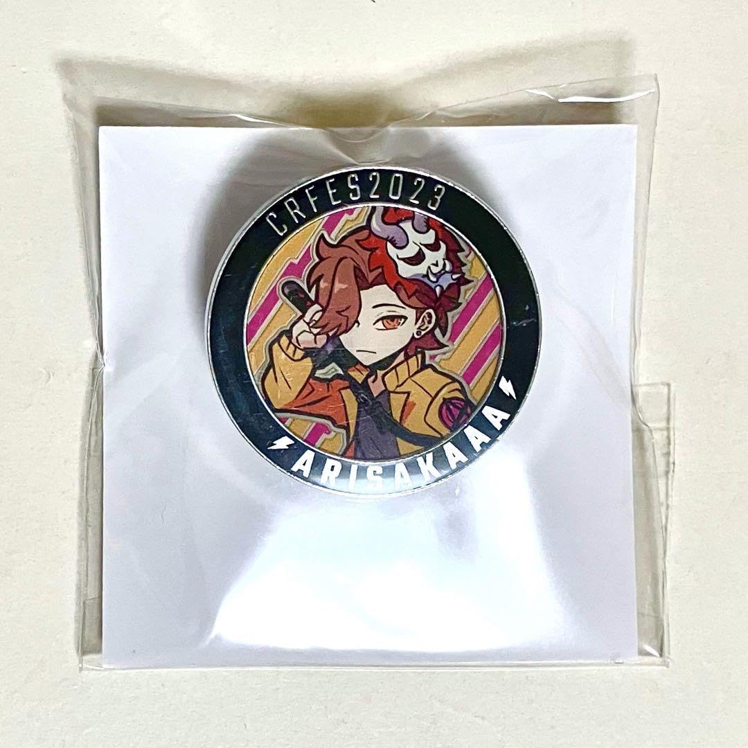 Amazon.co.jp: crazy raccoon CR フェス グッズ ピンバッジ ありさか