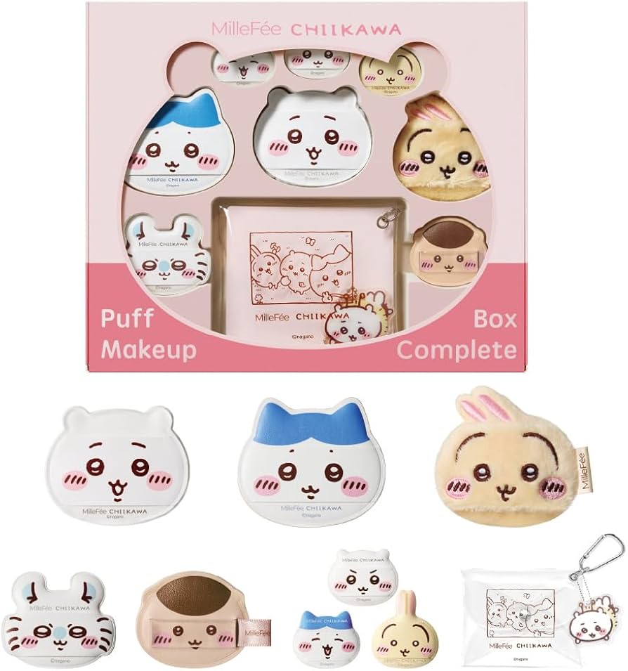 Amazon | ちいかわ メイクパフコンプリートボックス メイクパフ ちい