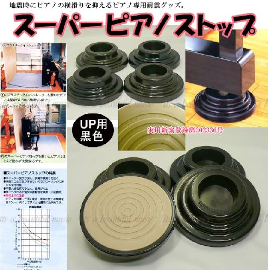 Amazon | アップライトピアノ用 防音/地震対策/耐震インシュレーター