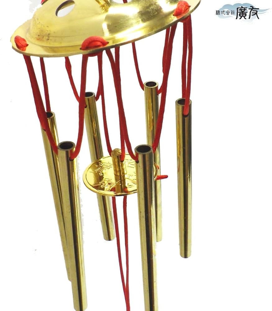 Amazon.co.jp: 風水 六管 風鈴 六柱六帝 古銭 ウィンドベル ウィンド