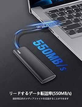 Amazon | Netac SSD 外付け 1TB USB3.2 Gen2 Type-C 最大550MB/s