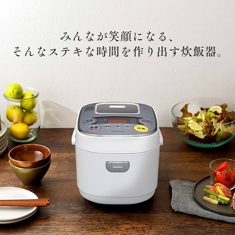 Amazon | アイリスオーヤマ 米屋の旨み IHジャー炊飯器 3合 ホワイト