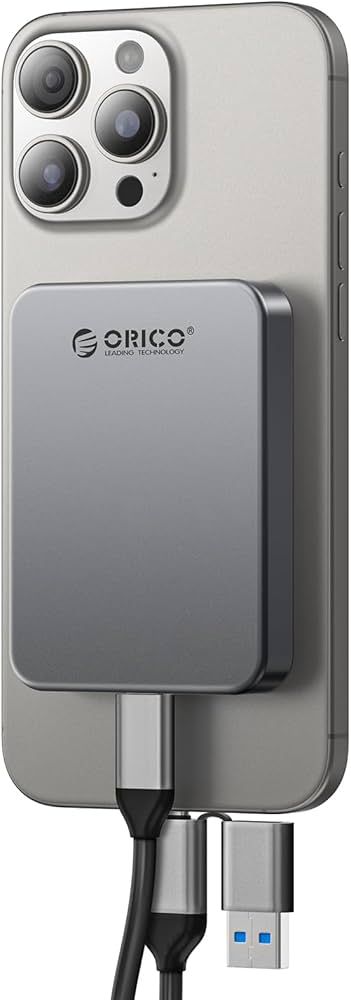 Amazon | ORICO 1 TB 外付けSSD マグネット式 iPhone 16 Pro Max対応