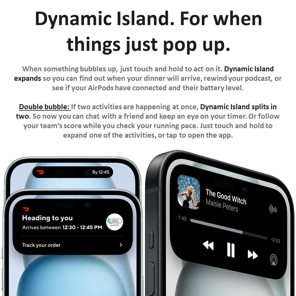 Amazon.com: Apple iPhone 15, 512GB, Blue - Unlocked (Renewed