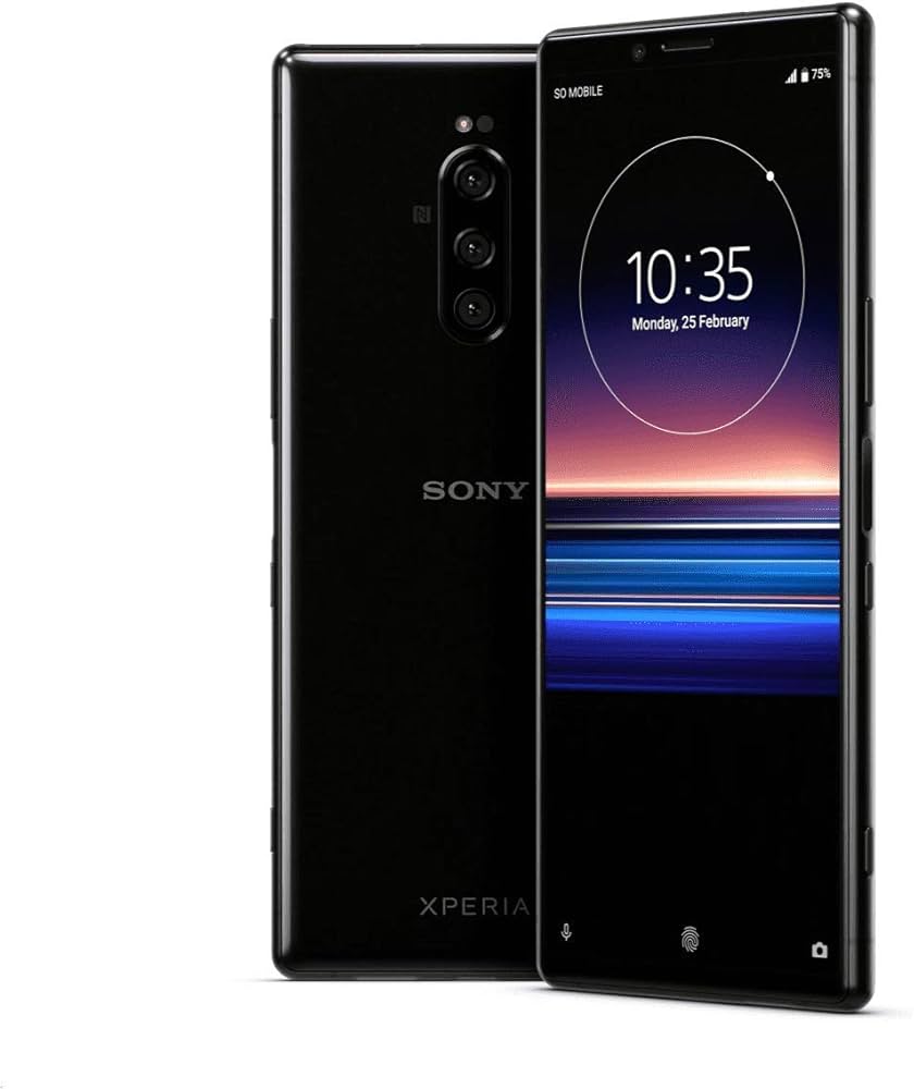 Amazon | Sony XPERIA 1 Dual SIM (J9110) 128GB/6GB (Black/ブラック