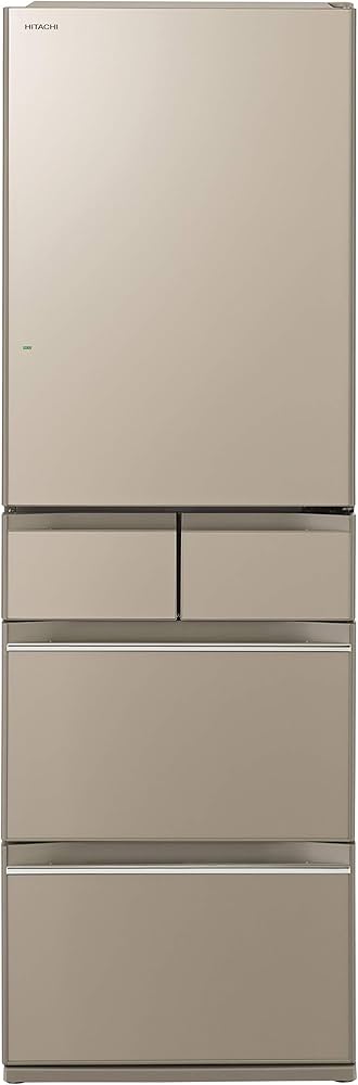 Amazon | 日立 冷蔵庫 幅60cm 470L プレーンシャンパン R-HWS47K XN 5