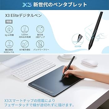 Amazon.co.jp: XPPen ペンタブ Deco LW ワイヤレス Bluetooth対応 板