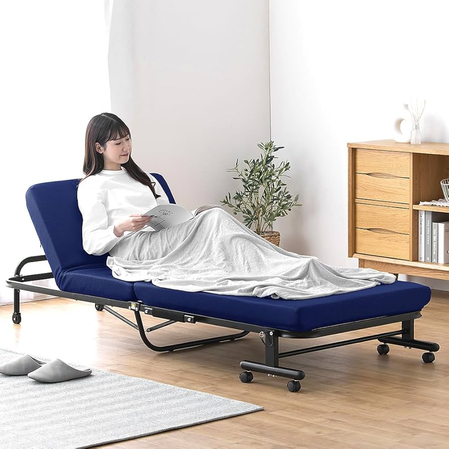 Amazon｜アイリスオーヤマ 折りたたみベッド シングル コンパクト
