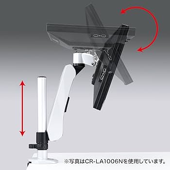 Amazon.co.jp: サンワサプライ 水平垂直液晶モニターアーム(2面) CR