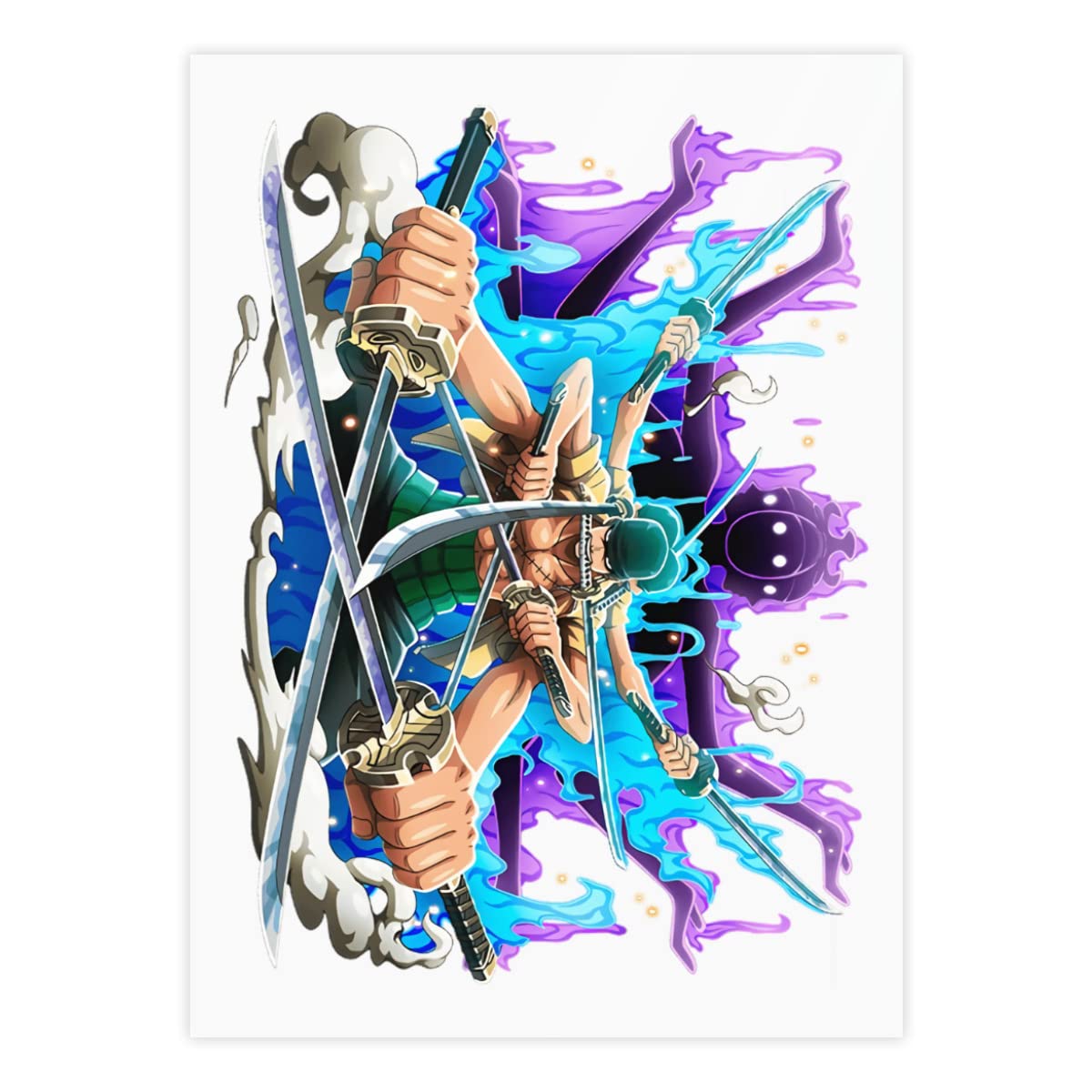 Amazon.co.jp: ワンピース ONE PIECE ゾロ十郎 クリスタルステッカー