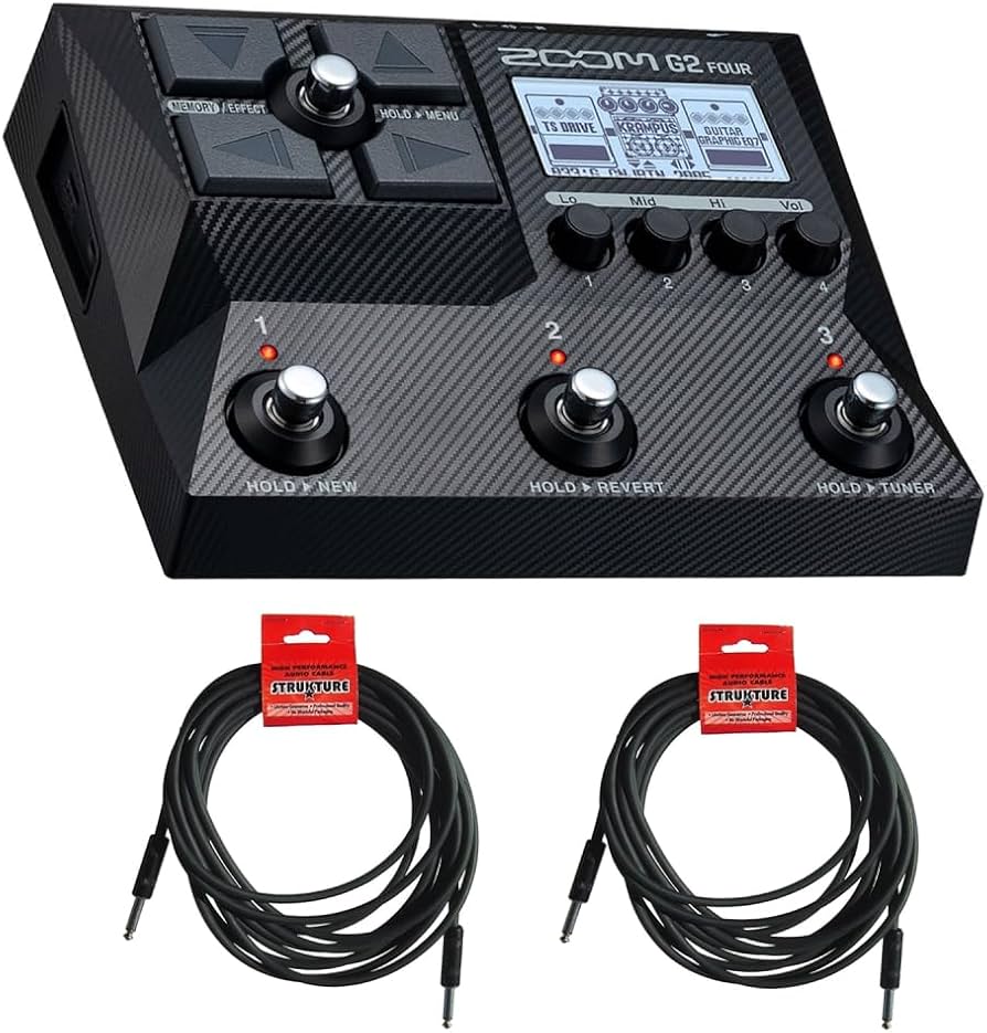 Amazon.com: Zoom G2 Four Multi-Effect Guitar Pedal Bundled with (2