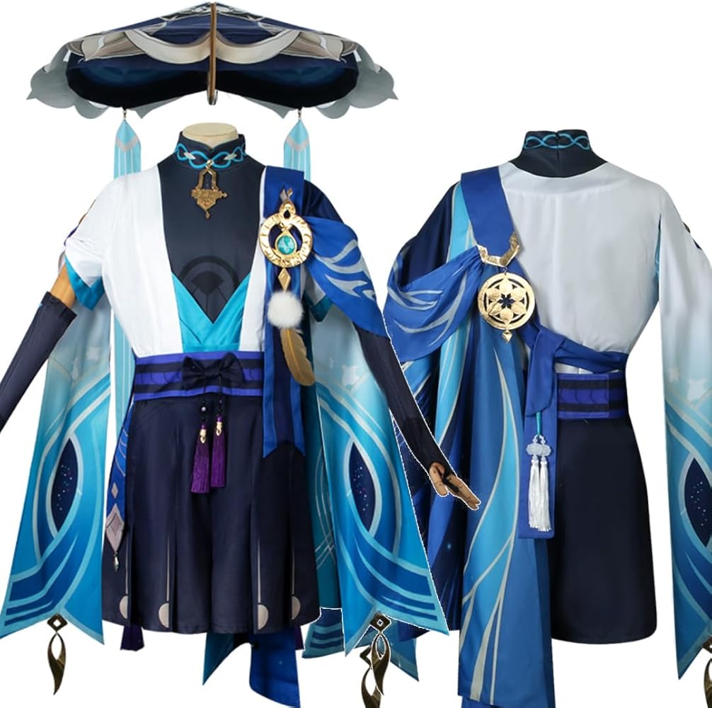 Amazon.co.jp: [GEUXE] 小道具付き 原神 散兵 コスプレ 衣装 原神 げん