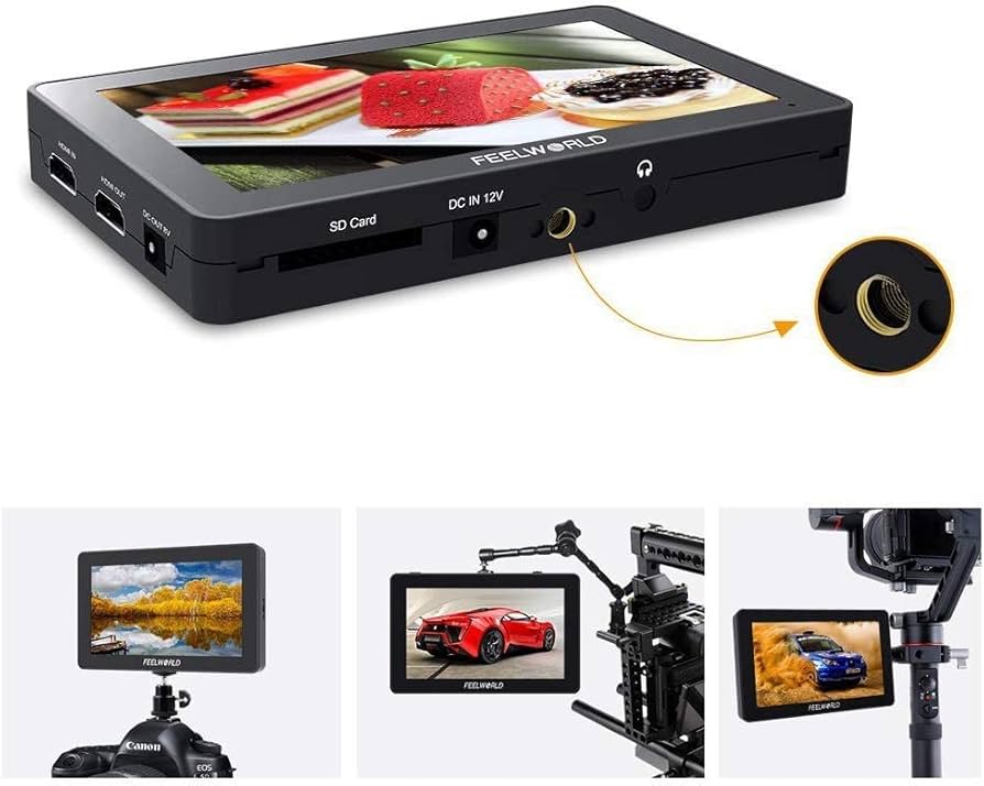 Amazon | FEELWORLD F6 Plus V2 6インチ4Kカメラビデオ モニター