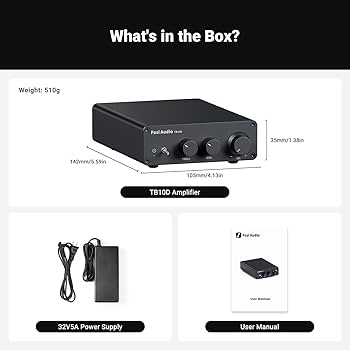 Amazon.com: Fosi Audio TB10D 2 Channel Stereo Amplifier, Class D