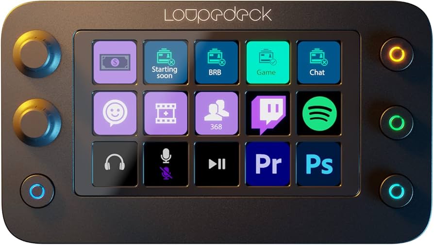 Loupedeck Live S - The Streaming Console for Desktop Productivity