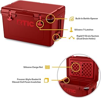 Amazon.com : RTIC 45 QT Ultra-Tough Cooler Hard Insulated Portable