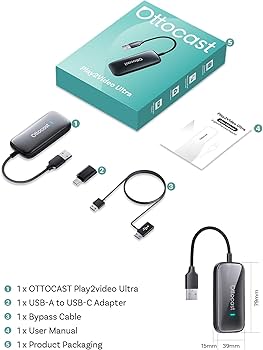 Amazon.com: OTTOCAST Play2Video Ultra Wireless CarPlay Android
