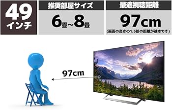 Amazon | ソニー 49V型 液晶 テレビ ブラビア KJ-49X8300D 4K Android